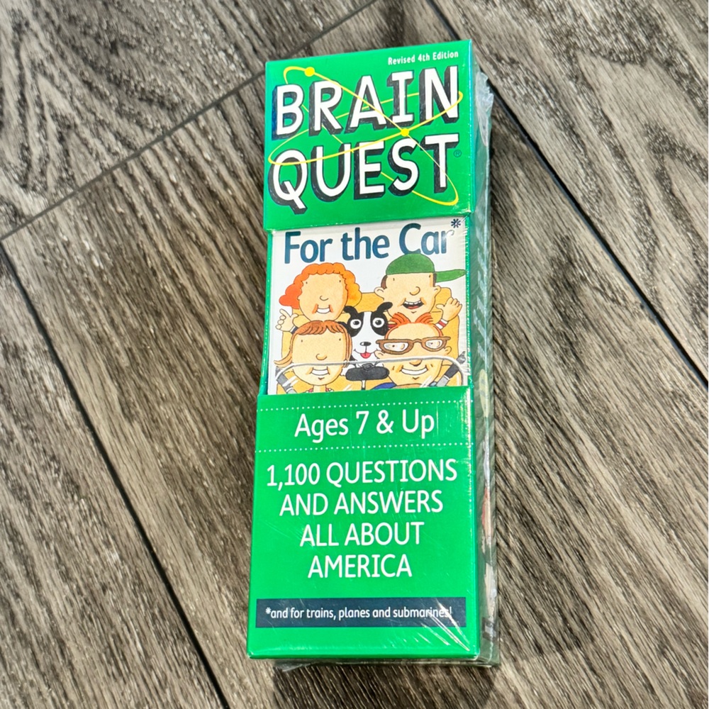 NEW Brain Quest For the Car Q&A Cards All About America